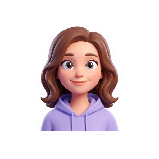 3D Cute style sample sticker
