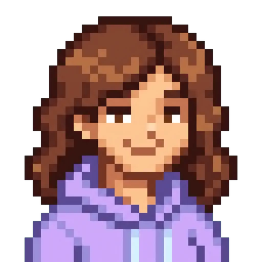Pixel style sample sticker
