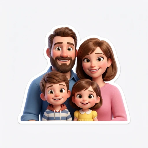 Family sticker pack example